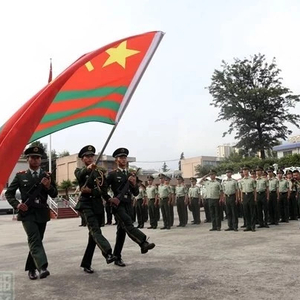 武警部隊軍旗，榮耀的象征與力量的體現，武警部隊軍旗，榮耀與力量的象征