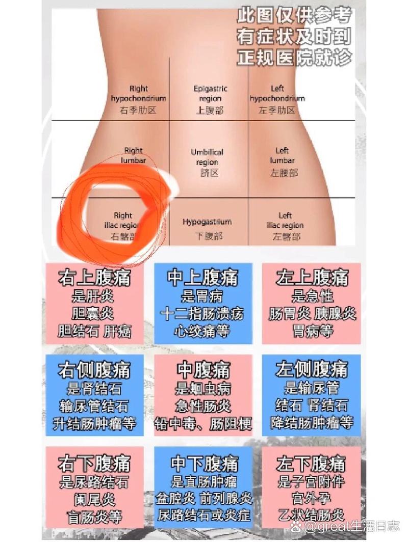 女人右下腹疼痛的7大原因，女人右下腹疼痛的七大原因解析