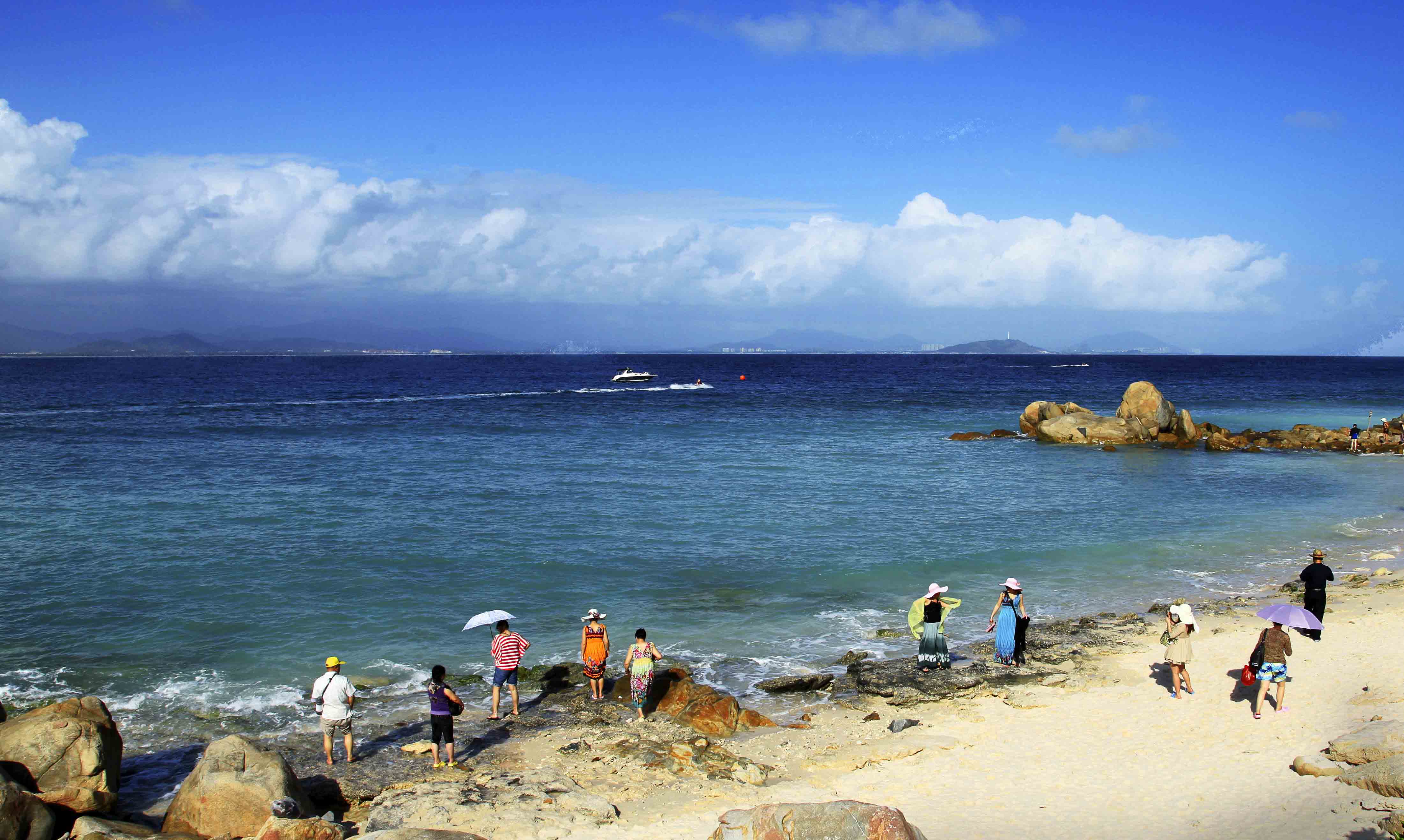 三亞海景圖片真實，探索美麗的海濱風光，三亞海景真實探索，醉美海濱風光的魅力之旅