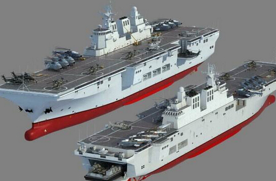 中國海軍的新銳力量,081兩棲攻擊艦,中國海軍新銳力量,081兩棲攻擊艦亮相