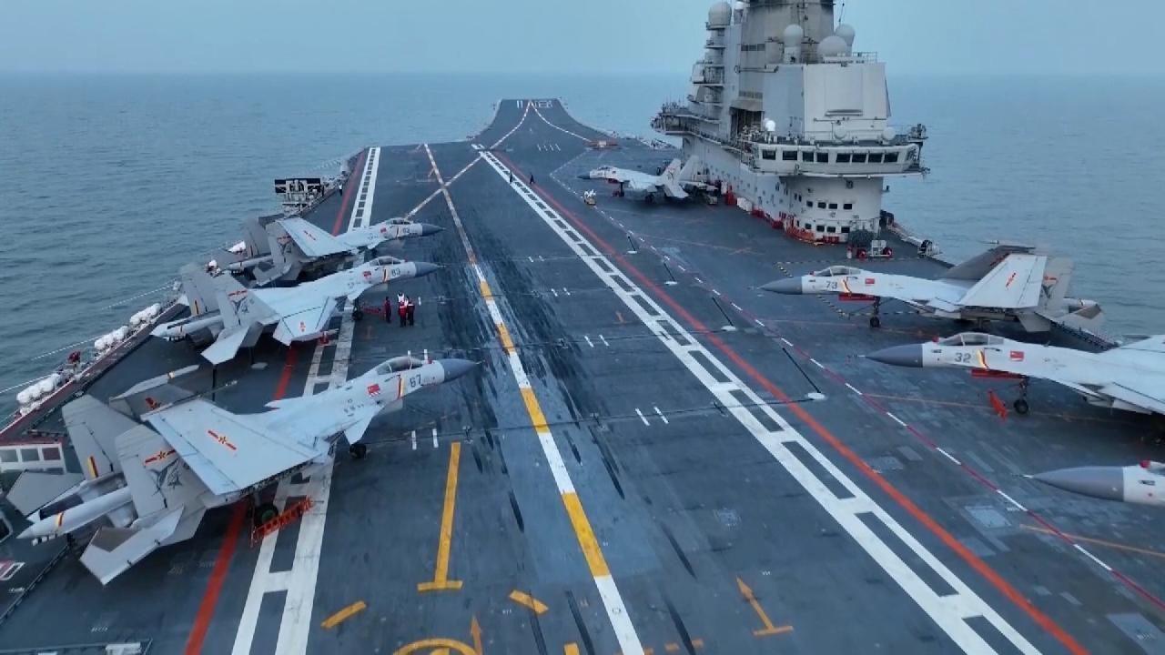 山東艦航母編隊,強大的海上力量展現,山東艦航母編隊,展現強大海上力量