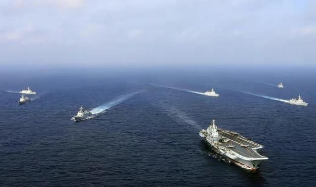 山東艦航母編隊,強大的海上力量展現,山東艦航母編隊,展現強大海上力量