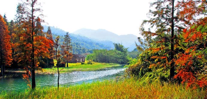 中山五桂山九寨溝,自然美景的雙重魅力,中山五桂山九寨溝,自然美景的雙重魅力體驗